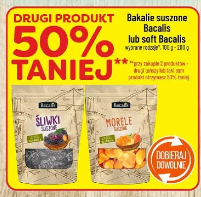 Bakalie suszone Bacalis lub soft Bacalis śliwki, morele promocja w POLOmarket