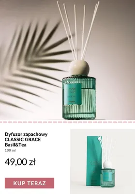 Dyfuzor zapachowy Homla Classic Grace Basil&Tea promocja w Homla