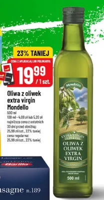 Oliwa z oliwek extra virgin Mondello promocja w POLOmarket