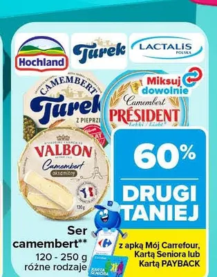 Ser camembert promocja w Carrefour Market