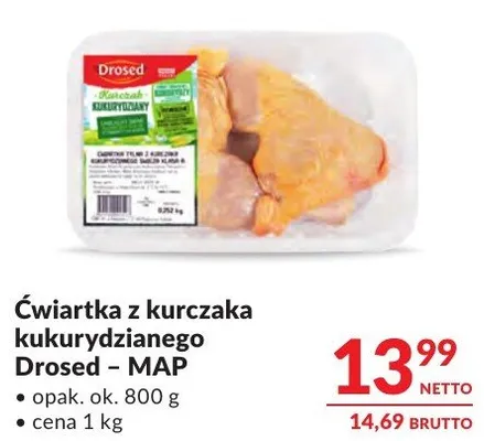 Ćwiartka z kurczaka kukurydzianego Drosed - MAP promocja w Makro