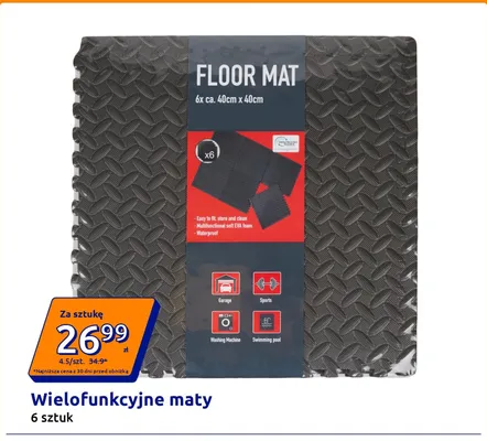 Wielofunkcyjne maty Floor Mat 6-pak promocja w Action