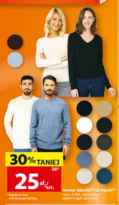 Sweter damski Inextenso promocja w Auchan