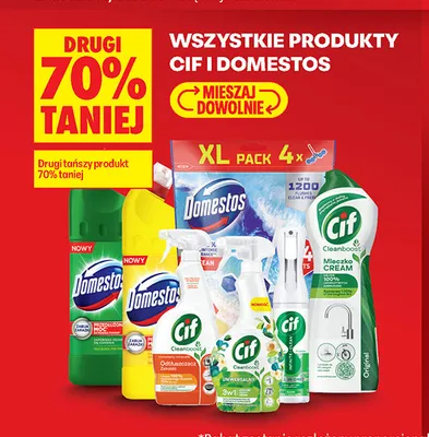 Produkty Cif i Domestos promocja w Biedronka