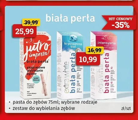 Pasta do zębów Biała Perła promocja w Drogeria Kosmyk