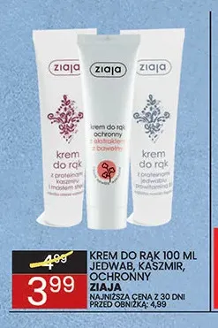 Krem do rąk kaszmir Ziaja promocja w Wafelek