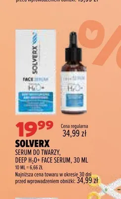 Serum do twarzy Solverx Deep H2O+ Face Serum promocja w Drogerie Natura