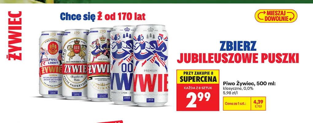 Piwo Żywiec klasyczne promocja w Biedronka
