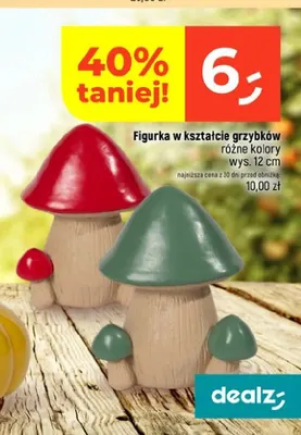Figurka w kształcie grzybków promocja w Dealz