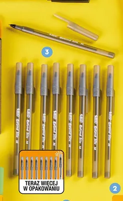 Długopisy Round Stic Classic z niebieskim tuszem BIC promocja w Biedronka