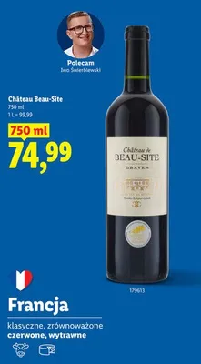 Wino Château Beau-Site promocja w Lidl