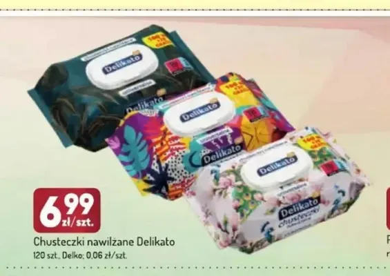 Chusteczki nawilżane Delikato promocja w Avita