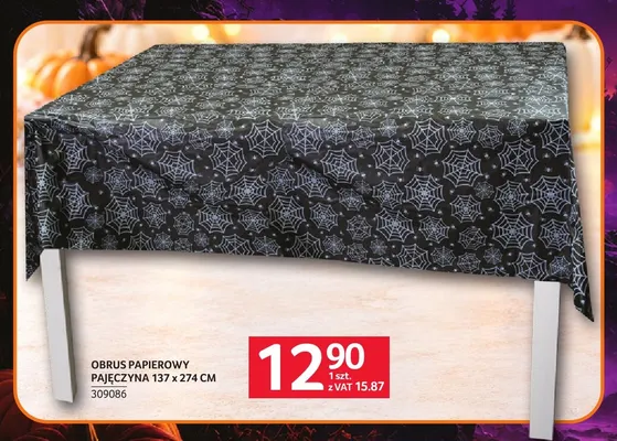 Obrus papierowy pajęczyna 137x274 cm promocja w Selgros
