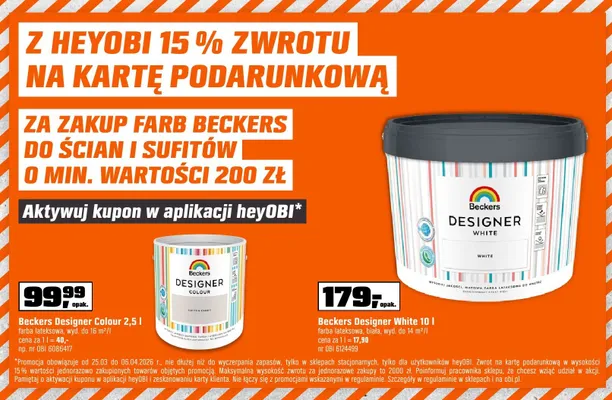 Farba Designer White promocja w OBI