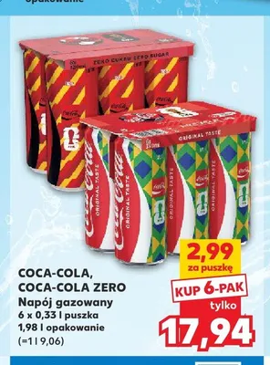 Napój gazowany COCA-COLA 6-pak 0,33l promocja w Kaufland