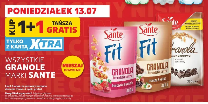 Granole Sante promocja w Kaufland