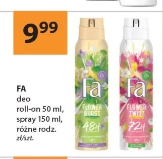 Dezodorant w sprayu Fa Flower Burst promocja w Drogerie Laboo
