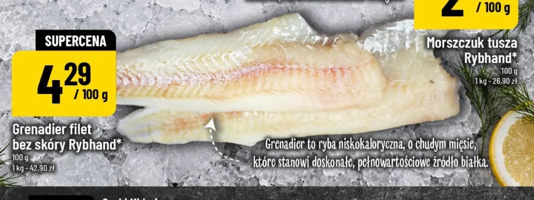 Grenadier filet bez skóry Rybhand promocja w POLOmarket