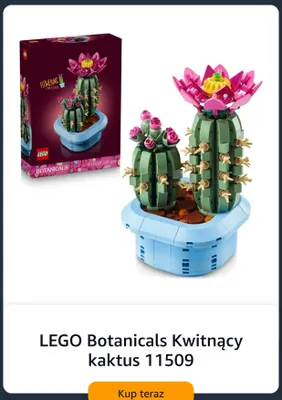Klocki LEGO Botanicals Kwitnący kaktus 11509 promocja w Amazon