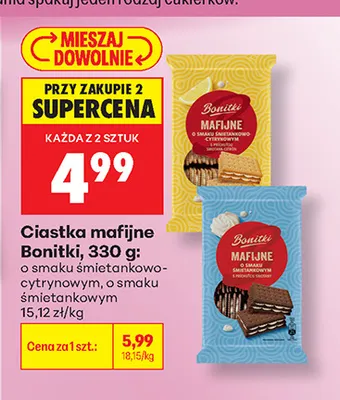 Ciastka mafijne o smaku śmietankowo-cytrynowym Bonitki promocja w Biedronka