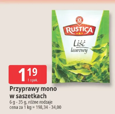 Przyprawy mono w saszetkach promocja w Leclerc