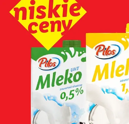 Mleko UHT Pilos 0,5% promocja w Lidl