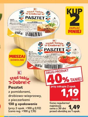 Pasztet drobiowo-wieprzowy Stąd takie Dobre! promocja w Kaufland