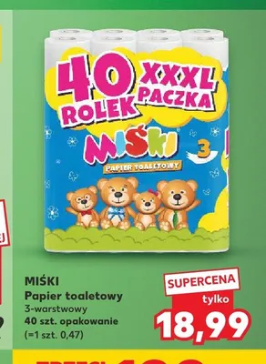 Papier toaletowy Miśki 3-warstwowy promocja w Kaufland