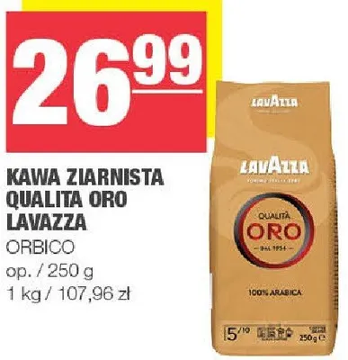 Kawa ziarnista Qualita Oro Lavazza promocja w SPAR