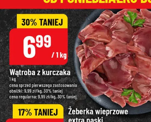 Wątroba z kurczaka promocja w POLOmarket