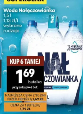 Woda mineralna Nałęczowianka promocja w Delikatesy Centrum