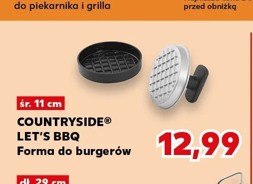 Forma do burgerów COUNTRYSIDE LET'S BBQ śr. 11cm promocja w Kaufland