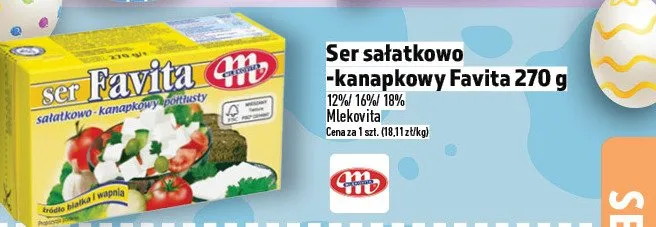 Ser Favita sałatkowo-kanapkowy promocja w TOPAZ