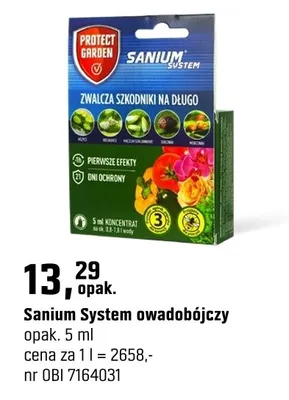 Sanium System owadobójczy promocja w OBI
