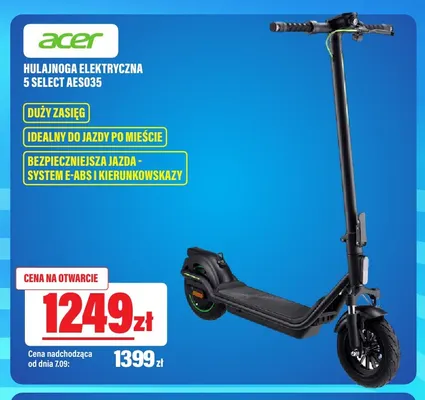 Hulajnoga elektryczna Acer 5 Select AES035 promocja w RTV EURO AGD