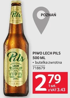 Piwo Lech Pils 500 ml promocja w Selgros