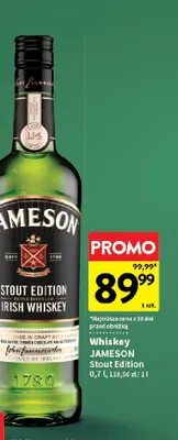 Whiskey Jameson Stout Edition promocja w Intermarche