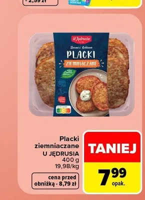 Placki ziemniaczane U Jędrusia promocja w Carrefour