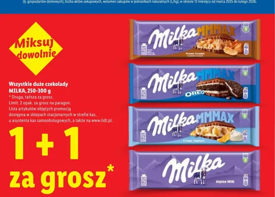 Czekolada Milka MMMAX Crispy Joghurt promocja w Lidl