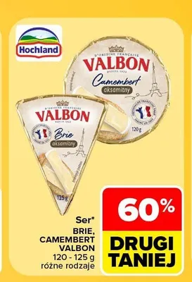 Ser Brie Valbon promocja w Carrefour Market