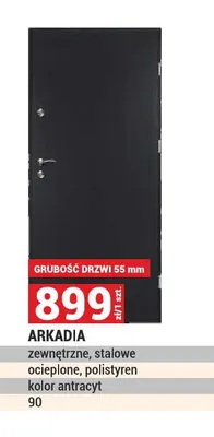 Drzwi zewnętrzne stalowe Arkadia promocja w Merkury Market