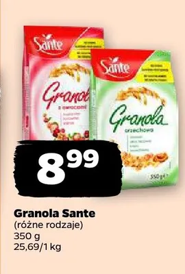 Granola (różne rodzaje) Sante promocja w Netto
