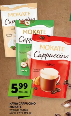 Kawa cappuccino wybrane rodzaje promocja w Groszek