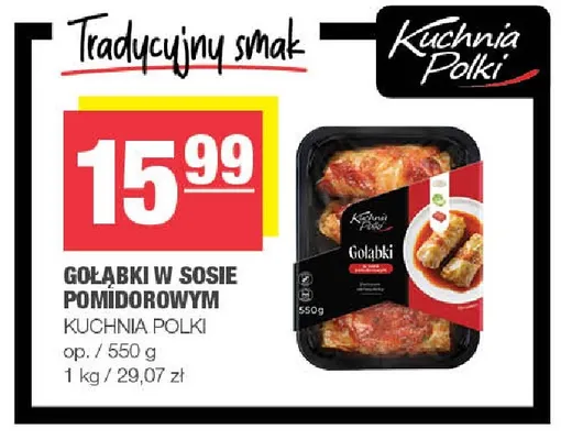 Gołąbki w sosie pomidorowym Kuchnia Polki promocja w SPAR