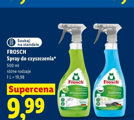 Spray do czyszczenia sodowy Frosch promocja w Lidl