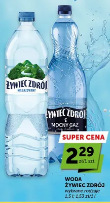 Woda niegazowana Żywiec Zdrój promocja w Groszek
