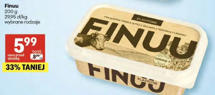 Finuu wybrane rodzaje promocja w Delikatesy Centrum