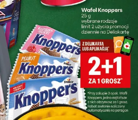 Wafel Knoppers promocja w Delikatesy Centrum