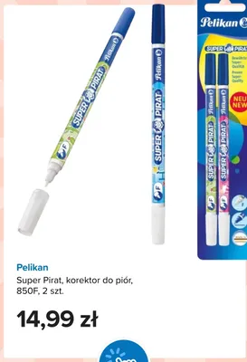 Korektor do piór Pelikan Super Pirat 850F 2-pak promocja w Smyk