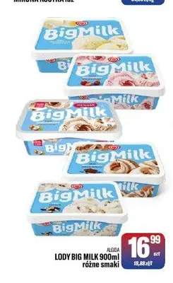 Lody Big Milk Algida promocja w Tomi Markt